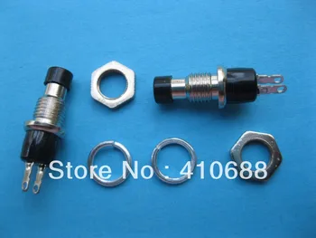 

200 pcs Black Cap SPST Mini Push Button Momentary Switch 125V/6A 250V/3A