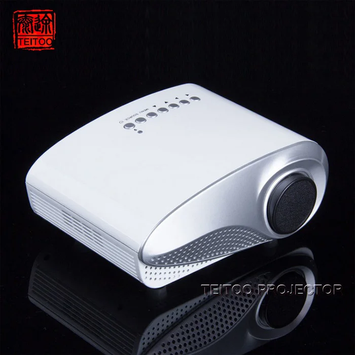 New White Pico Mini LED Portable HDMI TV Computer Profile Projector