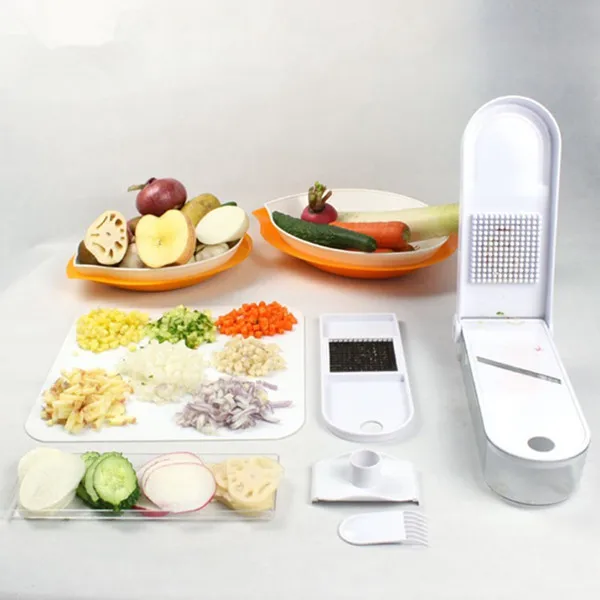 Household Cooking Tools Vegetable Chopper Fruit Slicer Diced Onion Cutting Machine Multi functional Kitchen Shredder
