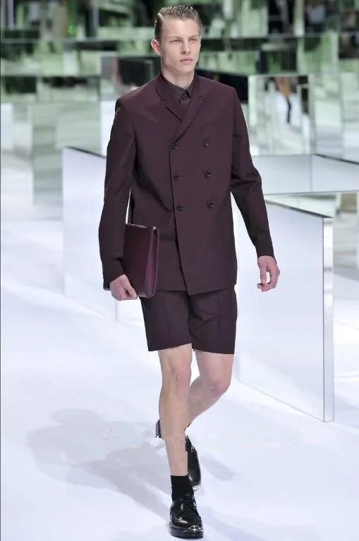 

S-XXXL 2018 spring and summer new suit double-breasted show models West male slim long sleeve suit jacket plus size