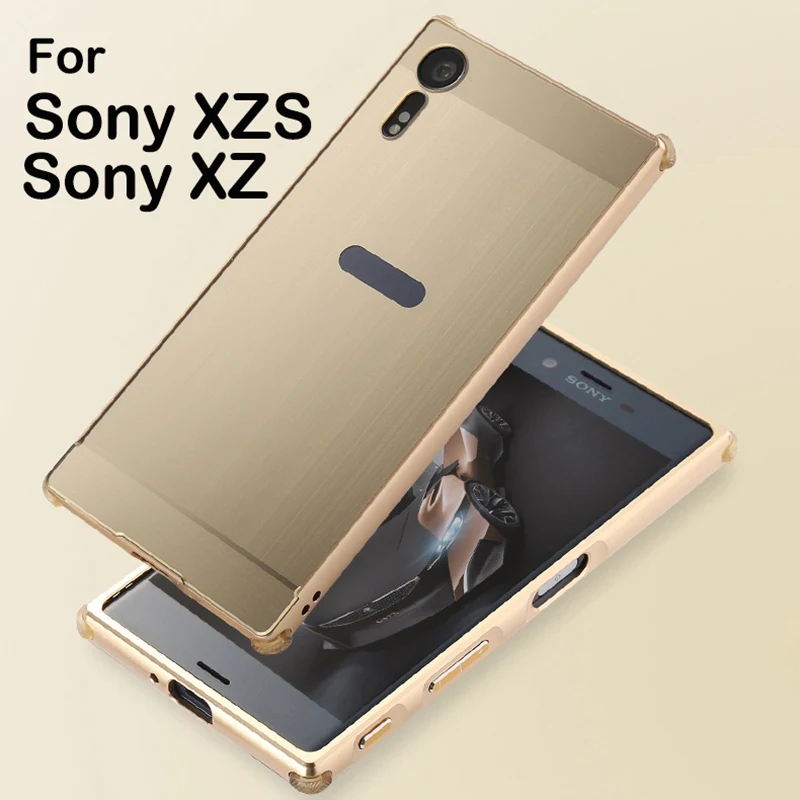 Металлический бампер Роскошные задняя крышка для Sony Xperia XZS двойной g8232 F5321 случае