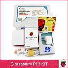 G Raspberry Pi 3 Model B kit – pi 3 board / pi 3 case /American standard power supply/16 G memory card /heat sink