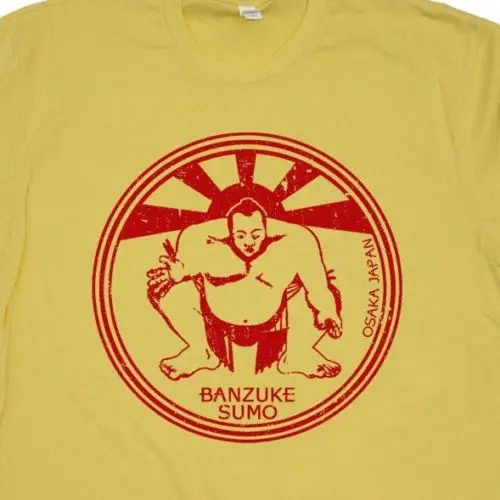 قمم بارد T قميص اليابانية السومو المصارعة T قميص اليابان الفن نادي القتال ريترو اعبة جمباز Wwf الكاراتيه كيد T س الرقبة التي شيرت أوم