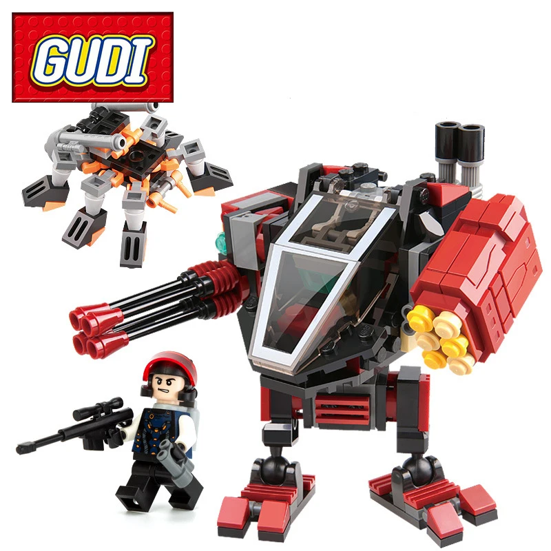 

GUDI 8209 Earth Border The Desert Echo 194pcs Building Blocks Sets Kids DIY Bricks Assembled Educational Toys For Children