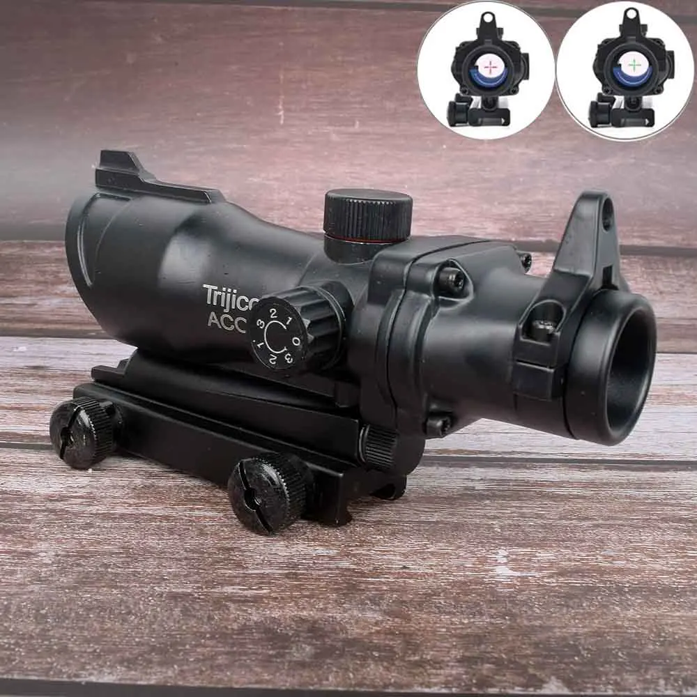 Охотничий Прицел ACOG 1X32 тактический Красный Зеленый точечный прицел с подсветкой