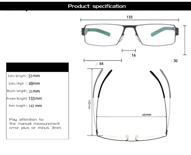 ISENGHUO IC Германия Уникальный без винта дизайн бренд оправы для очков ультра светильник ультра тонкий для мужчин/wo мужчин оправа для очков, при близорукости
