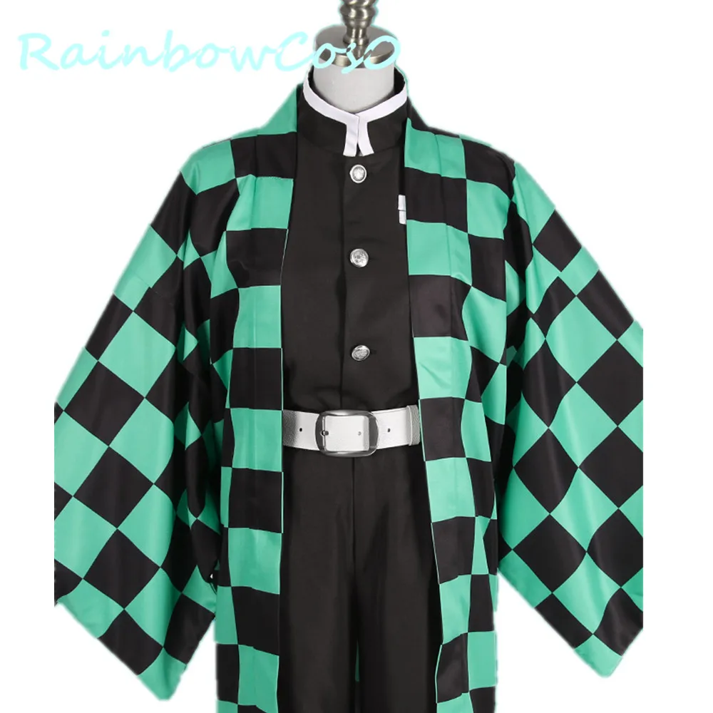 Костюм для косплея rainbowco0 демон убийца Kimetsu no Yaiba Kamado Tanjirou униформа|Костюмы аниме| |