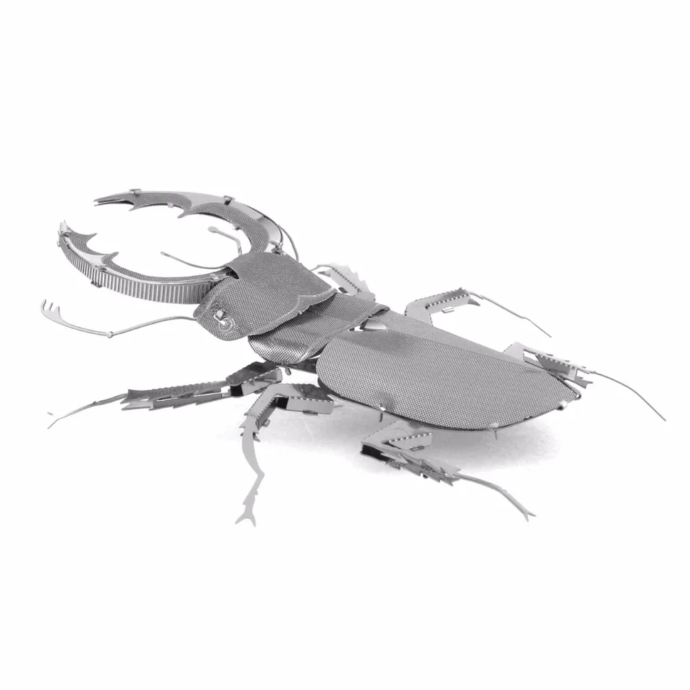 Antler 3D металлическая головоломка модель игрушка головоломка военная конструкция насекомое несколько моделей Набор DIY взрослых головоломки развития интеллекта - Цвет: Antler