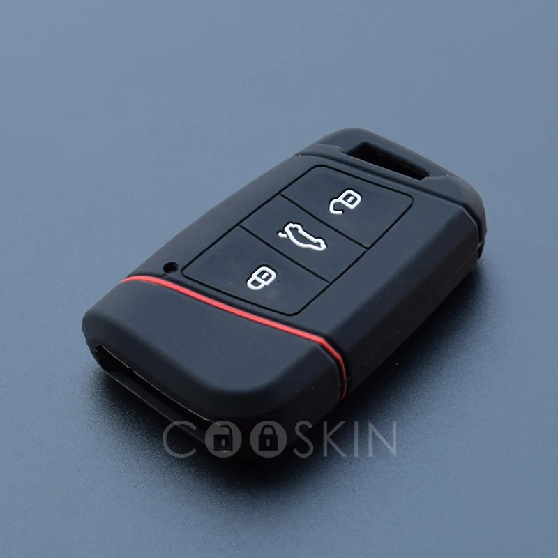 Силиконовый резиновый чехол для ключа Volkswagen VW Passat Magotan B8 Skoda kodiaq A7 Smart Remote Protect 100