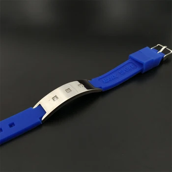

Low price ,High Quality!sports healthy energy bracelet Silicone germanium magnetic custom bracelet
