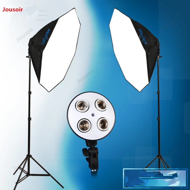 

Octagonal quadruple light photography lamp set soft light box studio set still life portrait soft light CD50 T07