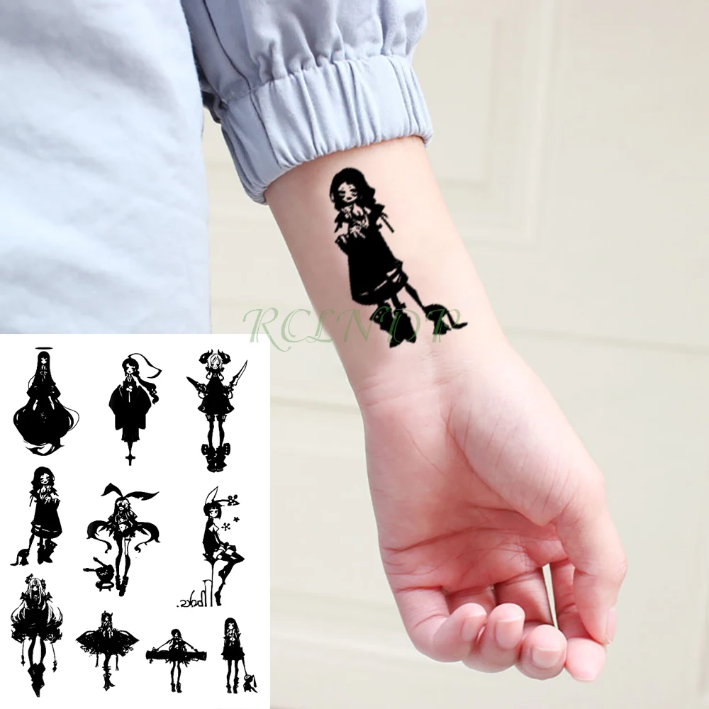 

Waterproof Temporary Tattoo Sticker Mini Anime fake tatto Cool flash tatoo tatouage temporaire hand foot for girl women kids
