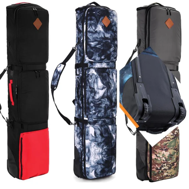 152/ 160/ 165/ 175cm SnowBoard Bag With Wheels /quality thick material