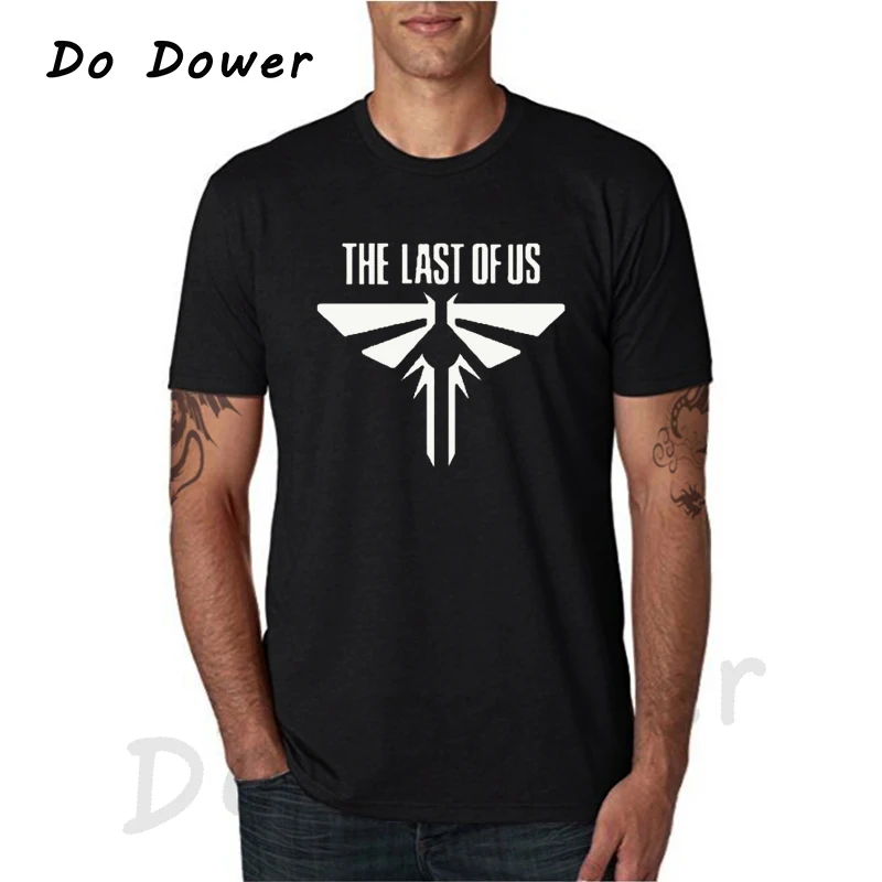 

2018 Summer THE LAST OF US Funny Printed T Shirt Men Fashion Good Quality Cotton Short Sleeve T-Shirt Top Tees Park