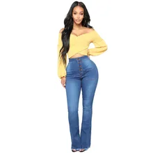 Женские джинсы, новинка, светильник с высокой талией, цветная Пряжка, с карманом, прямые джинсы с высокой эластичностью