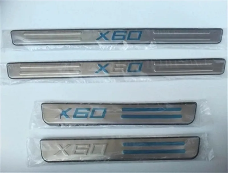 

4PCS/SET Stainless steel Door Sill scuff plate Door pedal fit for Lifan x60 2012 2013 Car-Styling