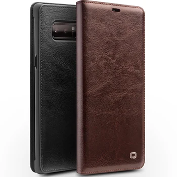 

QIALINO Fashion Genuine Leather Cover Case for Samsung Galaxy Note 8 Luxury Ultrathin Card Slot Bag for Samsung note8 6.3-inch