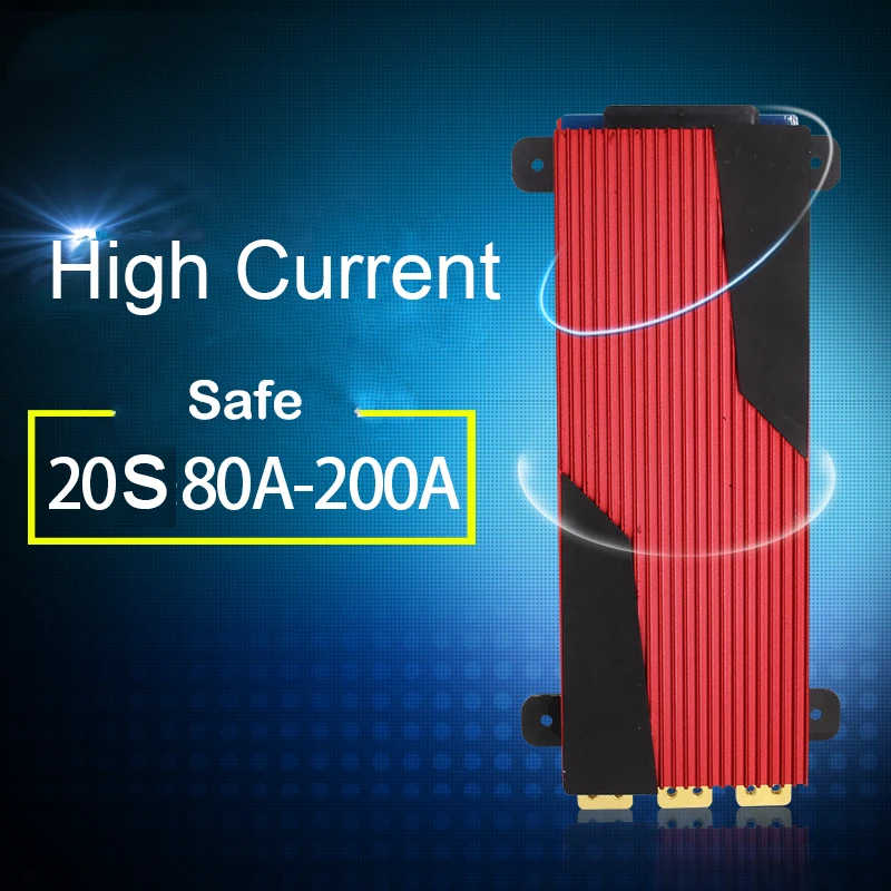 

20S 72V Lithium Battery Protection Board Electric Car eBike 18650 80A 100A 120A 150A 200A Balance 20 Cell Li-ion Lipo PCB BMS