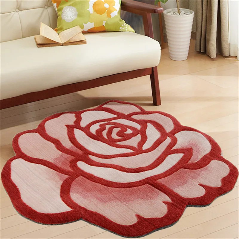 90CM Diameter 3D Personality Romantic Rose Carpets Kid Play Rugs Floor Mat Doormat Bedroom Area Rug Chair Mat for Living Room 90CM Diameter 3D Personality Romantic Rose Carpets Kid Play Rugs Floor Mat Doormat Bedroom Area Rug Chair Mat for Living Room