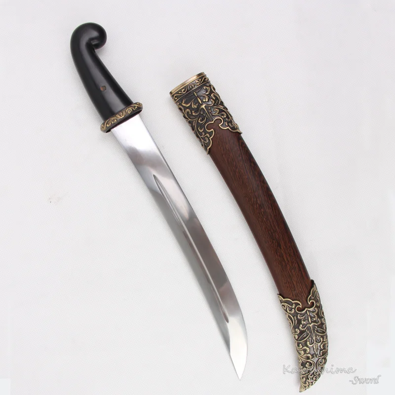 Ручная работа, имитированный персидский меч, 1045 углеродистая сталь, розовое дерево, ножны, короткий кинжал, острота, готов к бою