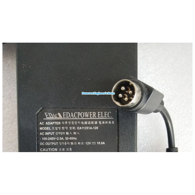 Оригинальный EA11351A 120 12 В 10A Вт edac ac адаптер для NAS Qnap TS419P 4PIN|ac adapter|120w adapteradapter 120w |