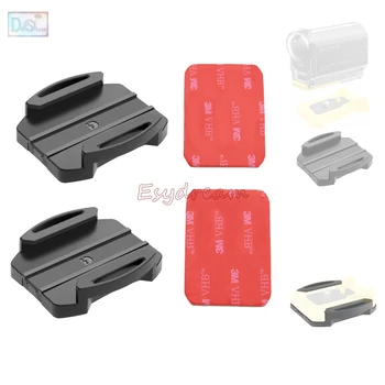 

2 Flat Surface Mount + 2 Adhesive Sticker for Sony Action Cam HDR-AS30V HDR-AS100V HDR AS15 AS20 AS200V AS100V Replace VCT-AM1