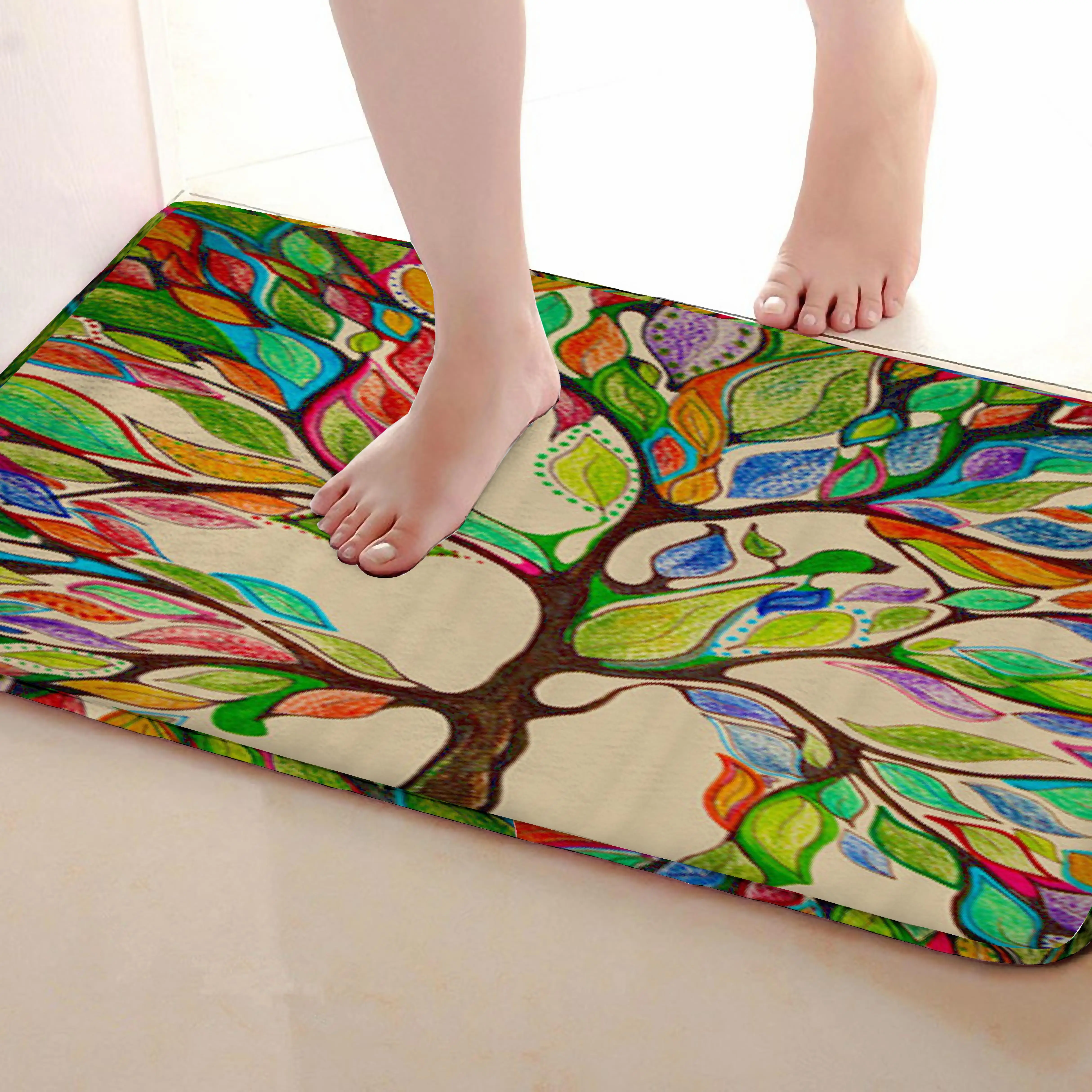 Дерево Стиль Ванная комната Коврики, забавные Нескользящие Для ванной Коврики, Занавески для душа Интимные аксессуары, Коврики Чинг вашей душе Шторы