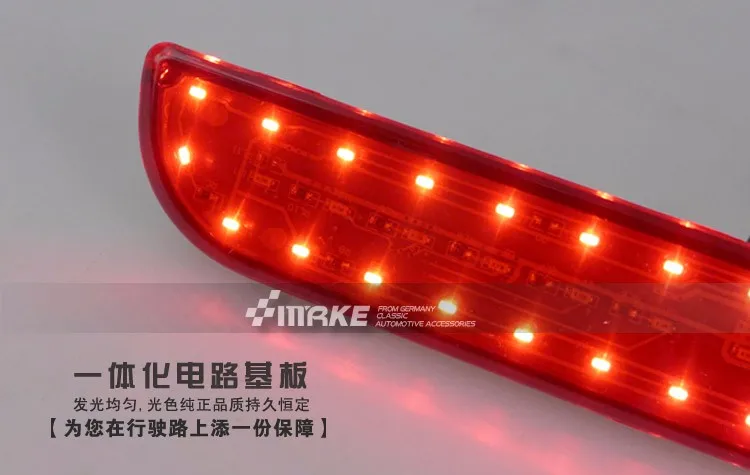 Светодиодный светильник заднего бампера с 3 функциями(ходовой светильник+ тормозной светильник+ движущиеся поворотники) для Mitsubishi Lancer EX, 3 версии