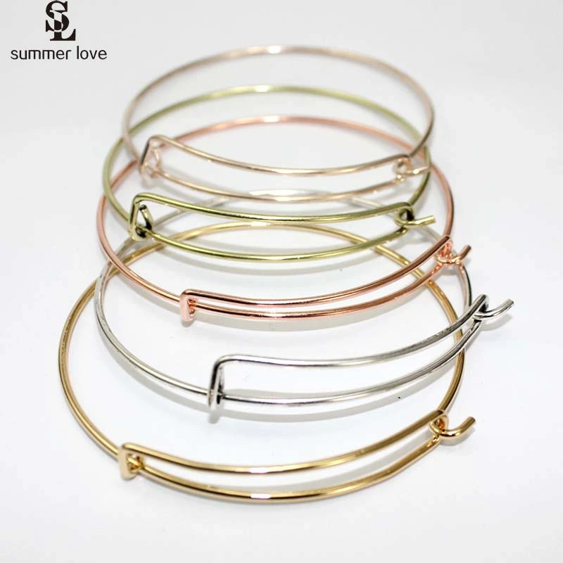 Hot Fashion Diy Jewelry Openable Wiring Bangle Women Adjustable Charm