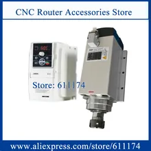 GDF60-18Z/4,5 фланец 4 керамические шпиндель на подшипниках двигателя 4.5Kw 18000 об/мин двигатель с воздушным охлаждением шпинделя ER25/ER32+ частотный инвертор VFD