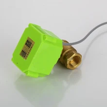 Фирменная Новинка 3/" DN20 DC24V моторизованный шаровой клапан, полнопроходной, латунь электрический шаровой кран, CR-01/02/03/04/05