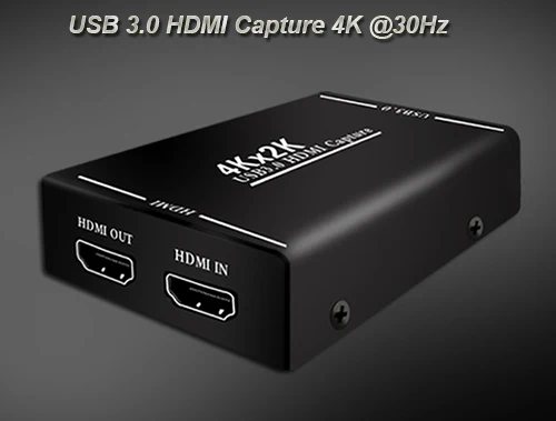 HDMI видеосъемка HDMI USB3.0 поддержка захвата HDMI 1080P 4K@ 30Hz HD видеомагнитофон для Windows Linux OBS потоковая передача - Цвет: GT-003 4Kx2K 30Hz