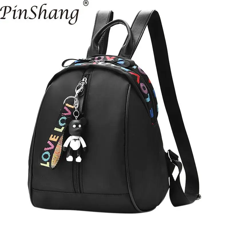 

PinShang Women Backpack Girl Oxford Fashionable Stylish Colorful Letter Backpack Travel Casual Bag Bags for Women 2018 ZK40