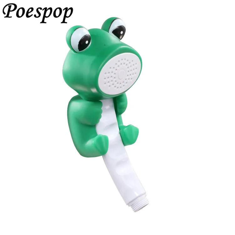 

POSEPOP Children Shower Heads Cartoon Frog Duck Lovely Home Toy Shower Kid shower Bathroom Hand Sucker Shower Water Booster