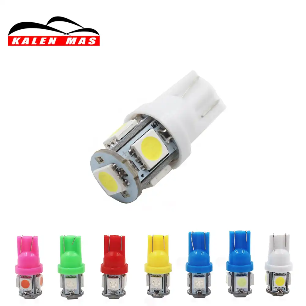 Kalen mas 1 шт. автомобиль свет T10 LED W5W 5050 5SMD просвет lihgts светодиодные лампы Внутреннее
