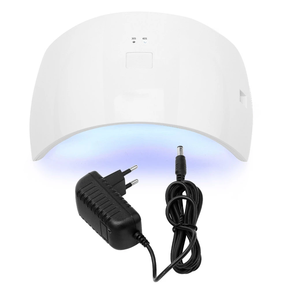 US Plug 24 Вт Сушилка для ногтей УФ светодиодный лак для ногтей отверждения с нижней 30 s/60 s таймер жидкокристаллический смарт-дисплей для ногтей сушилка для маникюра - Цвет: US Plug