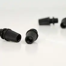 4x винтажный подвесной рельефный зажим для шнура в стиле ретро кабельный замок 10 мм | черный