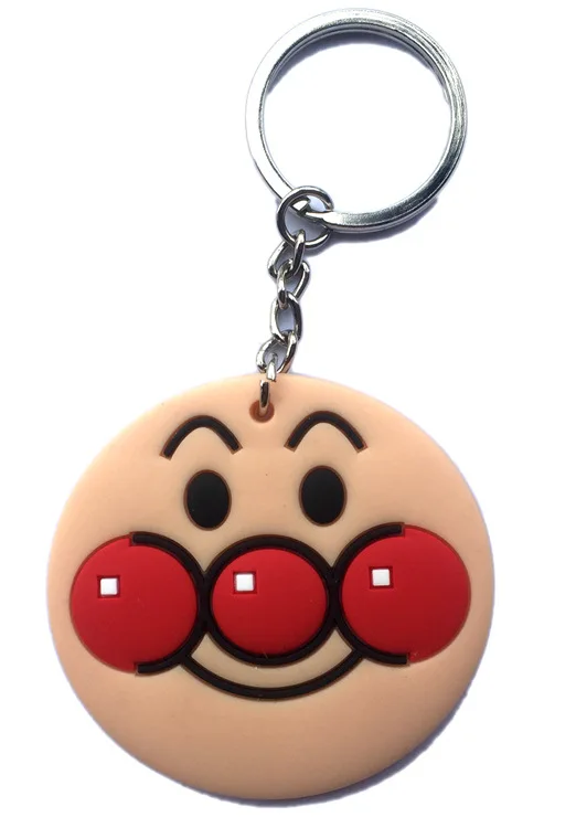 20 шт./лот брелок для ключей из ПВХ Anpanman llaveros para mujer porte clef блистерная карточка