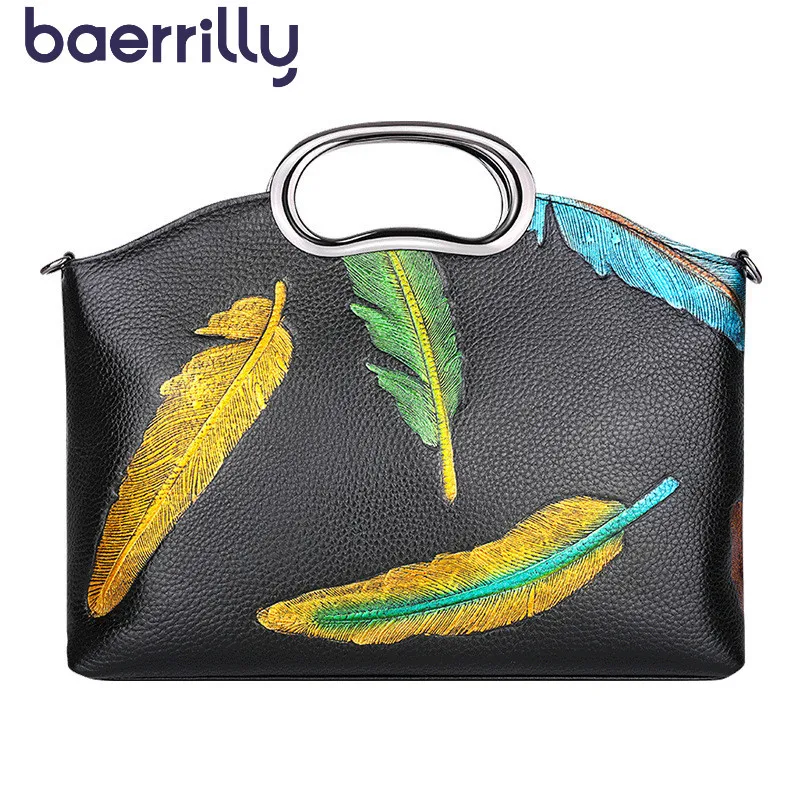 

Cowhide Shoulder Satchel Woman Shoulder Bags Coloured Drawing Clutch Bag Genuine Leather Handbags Women Crossbody Bag For Women