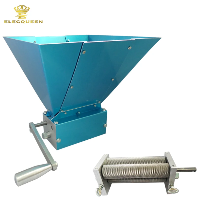 Super Quality Grinder Steel 3 Rollers Portable Manual malt mill Barley Crusher Malt Grain for Home