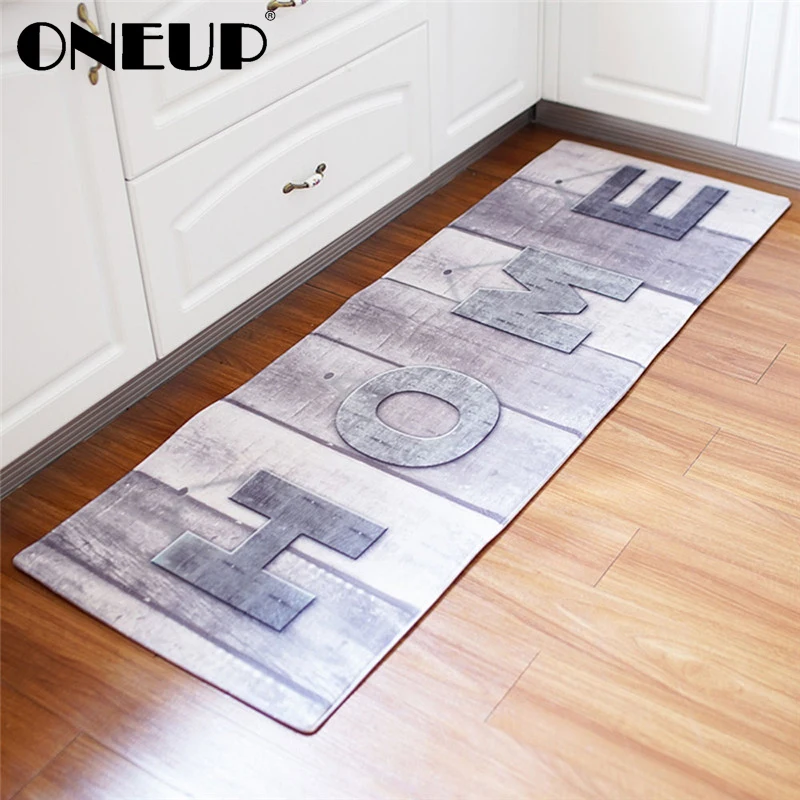 

ONEUP 60x180cm Bath Mats Flannel Anti-Slip Carpet Home Kitchen Floor Long Mat Bathroom Living Room Bedroom Non-slip Carpet