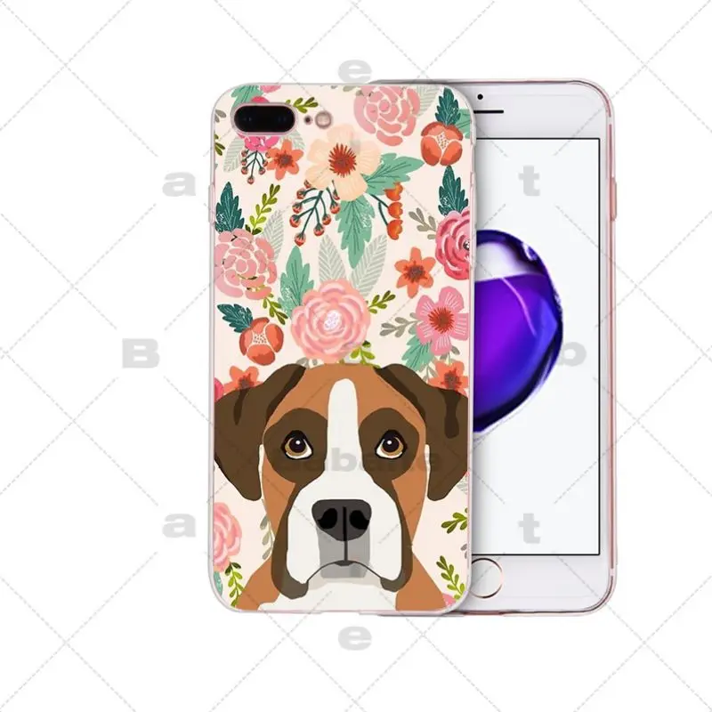 Cute animals Dachshund French Bulldog Labrador Welsh Corgi florals spring flowers Soft Case
