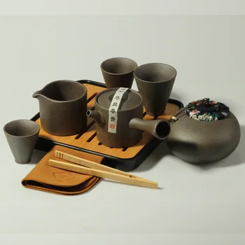 

Pottery Travelling Bag Kung Fu Tea Have A Pot Of Three Cup Bring Tea Pot Tea Tray Suit Can Print Advertisement Gift Porcelain