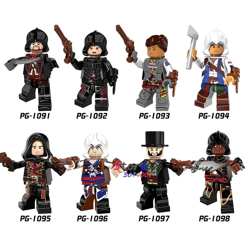 

50pcs Dorian Aveline Connor Kenway Evie Adewale model building blocks bricks toys for children