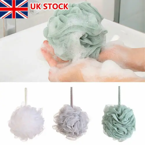 

Bath Flower Shower Scrubber Ball Sponge Large Comfortable Scrubber Sponge Flower Body Exfoliating Mesh Puff Brush