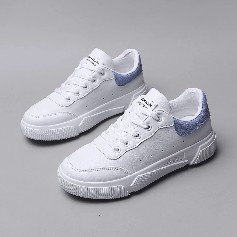 

POSTOBON 2019 Women Casual Shoes Women Vulcanized Sneakers Sequin Leather Women Skate Board Shoes Ladies Flat Big Size Fashion