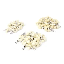 30 шт. высококачественный люминесцентный рыболовные Вертлюги роликовые Вертлюги 3 способа Аксессуары для рыбалки снасти Разъем