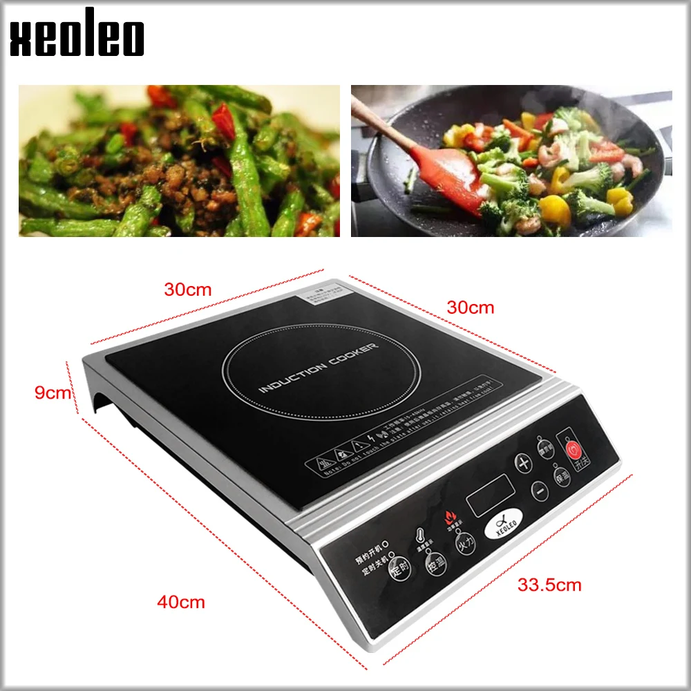 XEOLEO Induction Commercial Electromagnetic Heating Cooker Household Stir FryHigh-power Kitchen Accessories Processor 3500W 220V