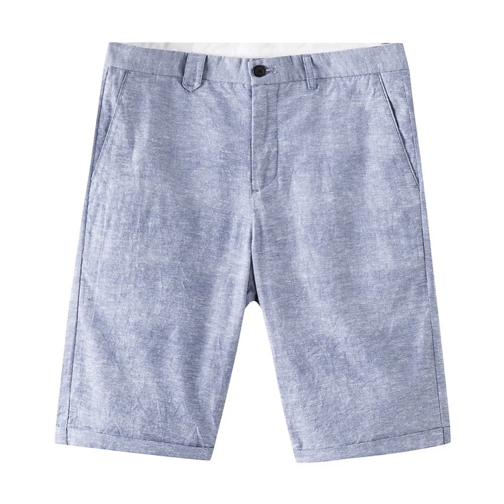 Metersbonwe мужские летние повседневные короткие штаны из Хлопка Модные Винтажные деловые шорты одноцветные дышащие размера плюс