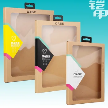 

For tablet PC Case Kraft paper Package with PVC Transparent Plastic window Box For 8inch/10inch/11inch 250pcs/lot KJ-689
